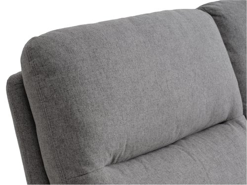 Sofa VONSILD 3-seater electric reclining light grey