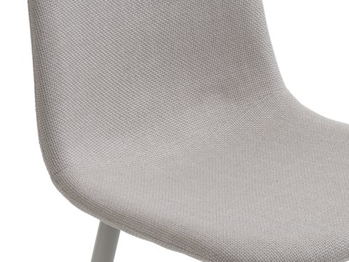 Dining chair EJSTRUP beige fabric/steel
