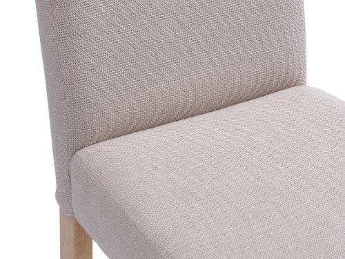 Dining chair TUREBY beige fabric | JYSK