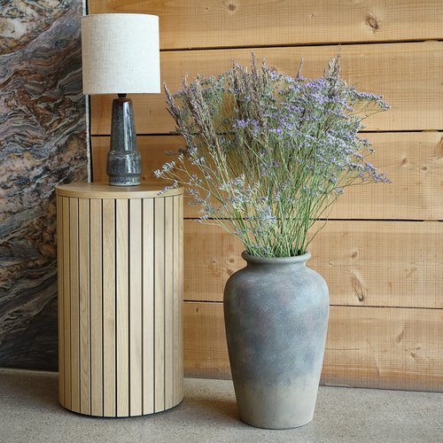 Vase TOMMY D26xH44cm grey/brown JYSK
