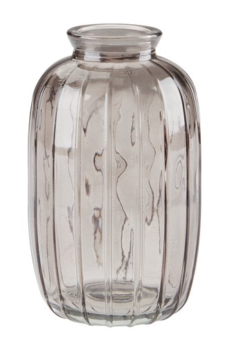 Vase ROAR Ø7xH12cm grå