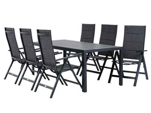 PINDSTRUP Μ205 τραπέζι + 4 MYSEN καρέκλες γκρι