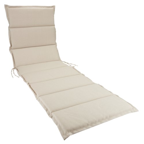 Poduszka ogrodowa na leżak BREDFJED naturalna biel