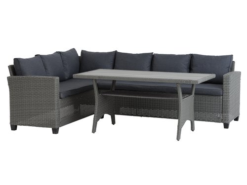 Lounge set ULLEHUSE 6-seater grey