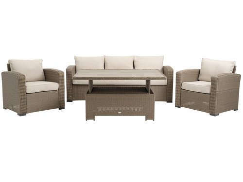 Lounge set VEMB 5-seater natural