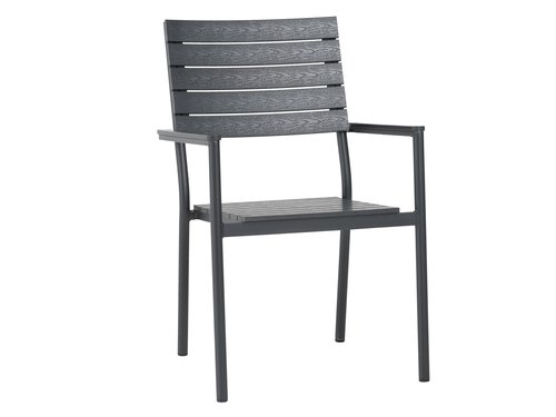 Stacking chair PADHOLM black