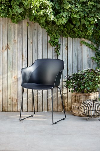 Chaise de jardin SANDVED noir