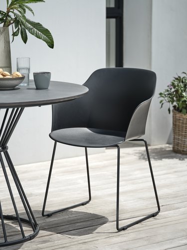 Garden chair SANDVED black | JYSK