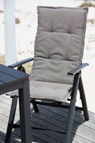 Cojín de jardín para silla reclinable HOPBALLE arena oscuro
