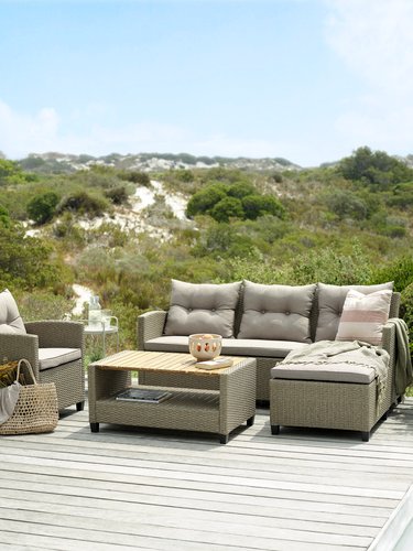 Loungeset VEN 4-persoons naturel