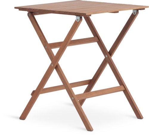 Bistro table EGELUND W62xL62 hardwood