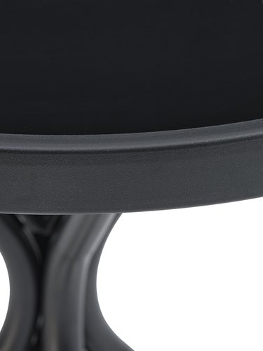 RADSTRUP Ø60 bord svart + 2 MELLBY positionsstol svart