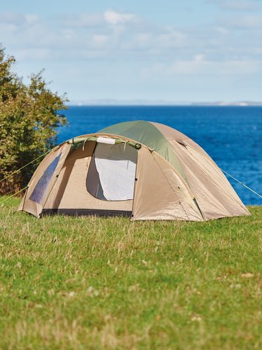 Tent SVARTSKOG sleeps 4 beige/green