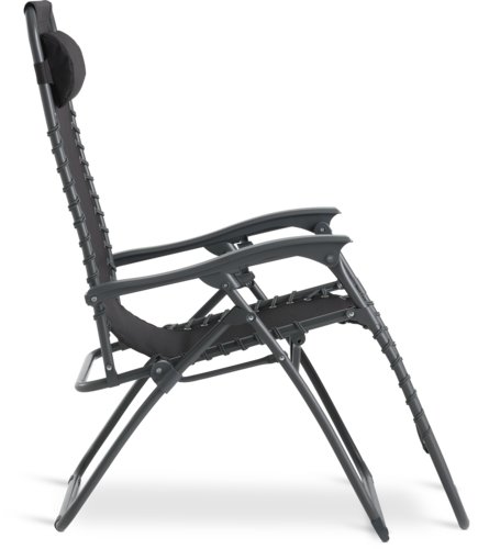 Krzesło wypoczynkowe HALDEN czarny
