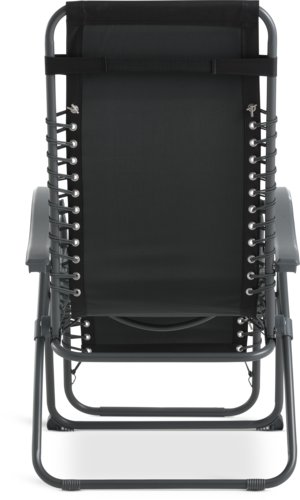 Krzesło wypoczynkowe HALDEN czarny