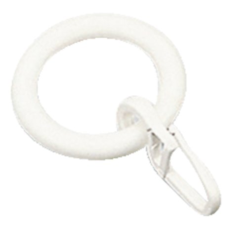 Függönygyűrű akasztóval 8 db/cs fehér