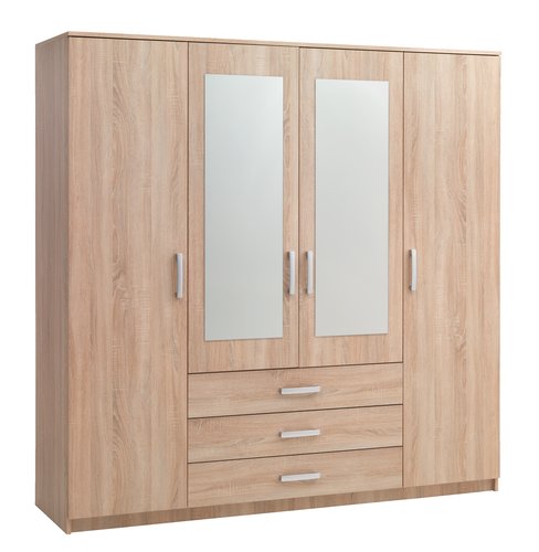 Wardrobe VELLERUP 200x200 combi oak