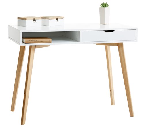 Çalışma masası TAMHOLT 50x100 beyaz/doğal