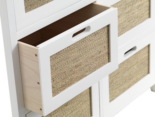 6 drawer chest BJERRINGBRO natural/white