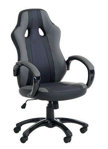 Gaming chair AGGESTRUP grey/black