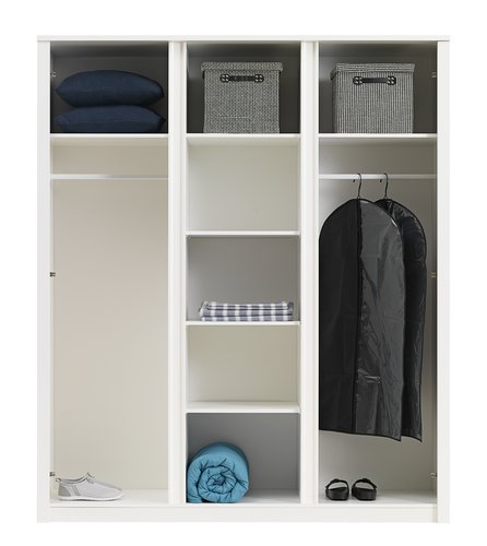 Wardrobe VEDDE 167x197 w/mirror white