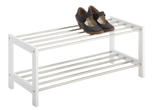 Schuhregal EGESKOV 2 Böden metall/weiss JYSK