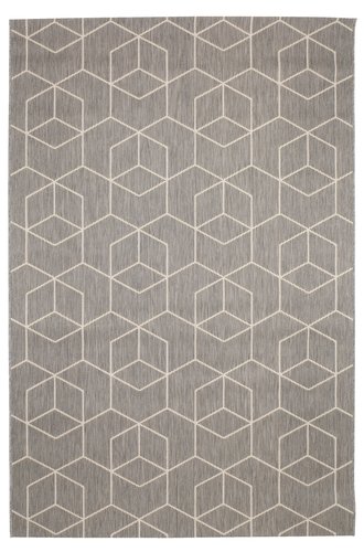 Teppich BALSATRE 160x230 grau/weiß