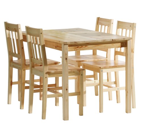 Jedálenský stôl TYLSTRUP 75x118 borovica