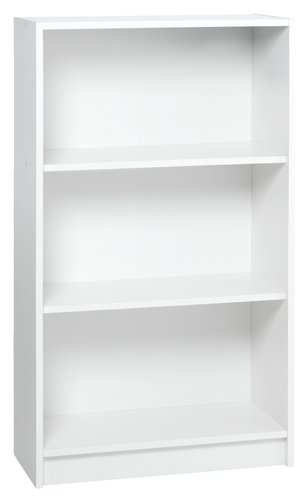 Bookcase HORSENS 3 shelves wide white
