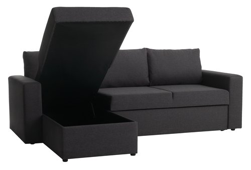 Schlafsofa Chaiselongue MARIAGER d.grau | JYSK