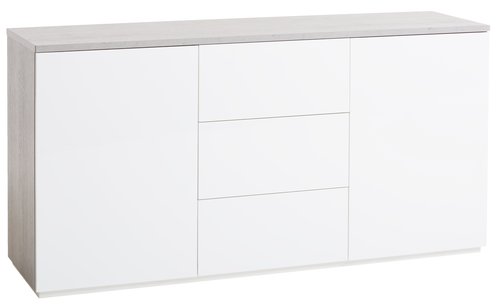 Sideboard JERNVED 2 doors 3 drawers con/h.gloss
