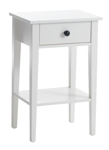 Mesa de cabeceira NORDBY 1 gaveta branco