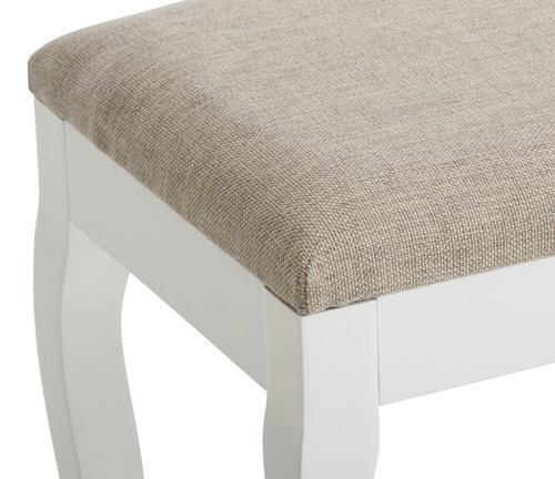 Hocker MALLING weiß/beige JYSK