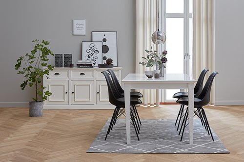 Avlastningsbord AUNING 34×120 vit Avlastningsbord AUNING 34×120 vit