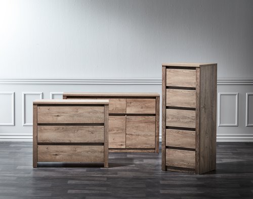 Dressoir VEDDE 3 deuren 3 lades wild eiken