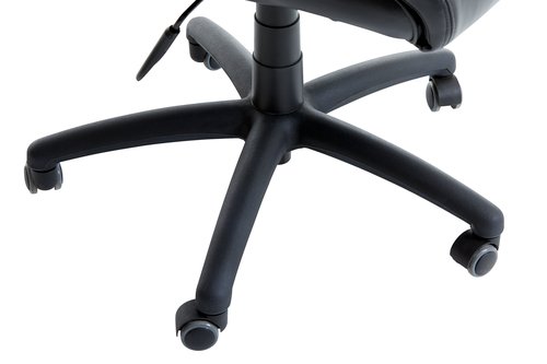 Kancelářská židle TJELE černá koženka/černá