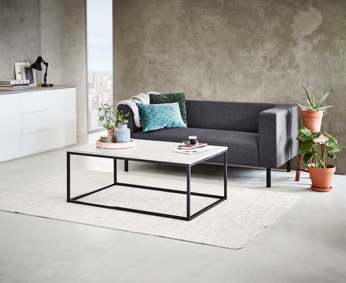 Coffee table DOKKEDAL 75x115 concrete
