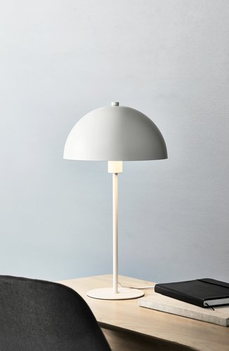 Tafellamp HELGI Ø25xH46cm wit