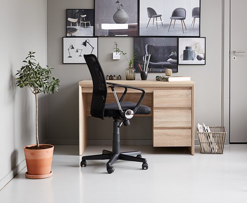 Chaise de bureau DALMOSE noir