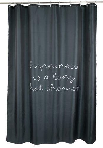 Shower curtain RUNEMO 150x200 black