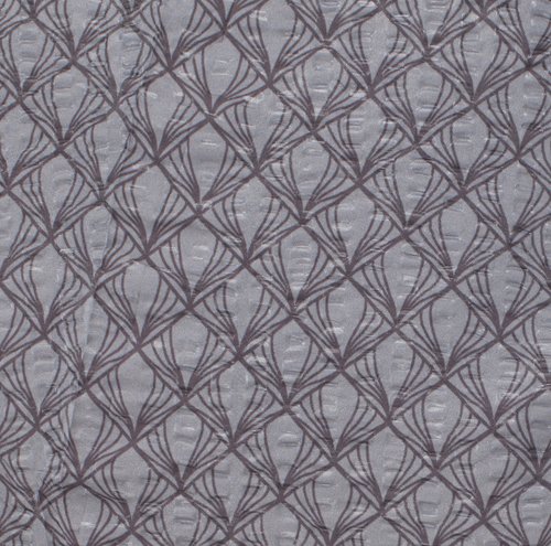 Completo copripiumino KAREN Seersucker 240x220 cm grigio