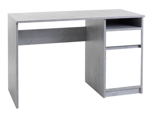 Desk BILLUND 53x120 white/concrete