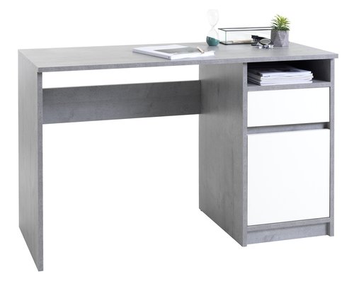 Desk BILLUND 53x120 white/concrete