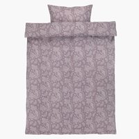 Parure de lit en flanelle PATRICIA 160x210 violet clair