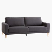 Sofa EGENSE 3-seater dark grey