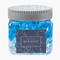 Perles parfumées CARL bleu dans un pot avec couvercle