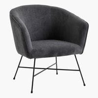 Fauteuil FAUSING anthracite gris