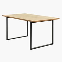 Table AABENRAA 90x160 chêne/noir