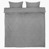 Parure de lit Flanelle VITA 240x220 gris