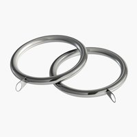 Curtain rings KARATS 28mm pack of 8 silver